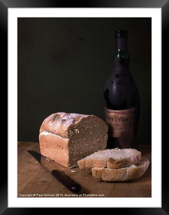 Bread & Wine Framed Mounted Print by Paul Holman Photography