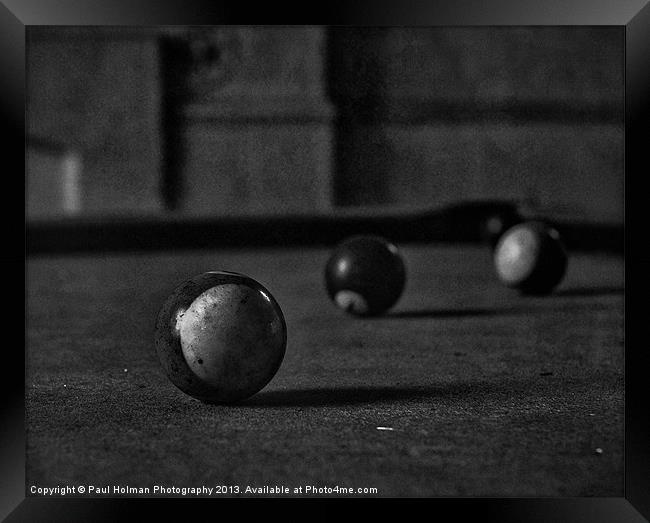 The old Pool Table Framed Print by Paul Holman Photography
