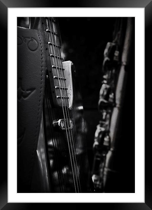 Electric Guitar Framed Mounted Print by Paul Holman Photography