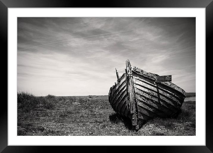  Beached  at Burnham Framed Mounted Print by Paul Holman Photography