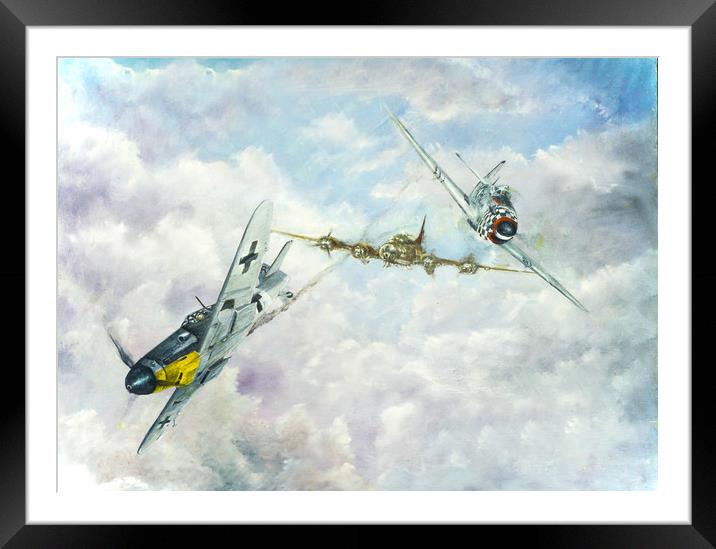 Aerial Dual over Europe Framed Mounted Print by Paul Holman Photography