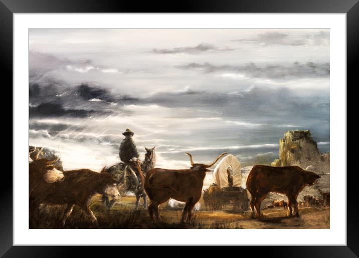 Bringing the Herd Home Framed Mounted Print by Paul Holman Photography