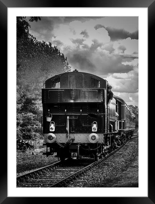 Loco arriving Framed Mounted Print by Paul Holman Photography