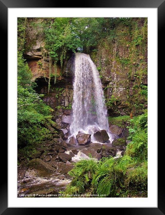 Melincourt Falls in Summer Framed Mounted Print by Paula J James