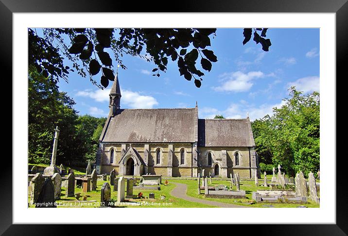 Merthyr Mawr, St Teilo's Church Framed Mounted Print by Paula J James