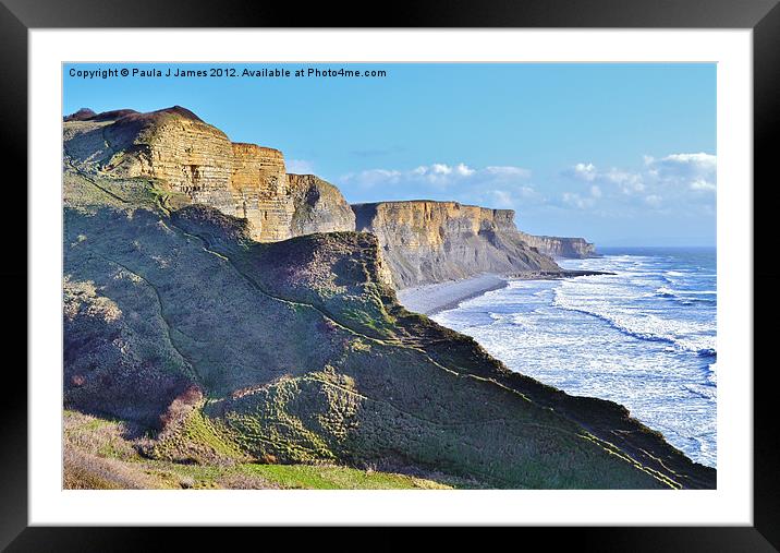 Glamorgan Heritage Coast Framed Mounted Print by Paula J James