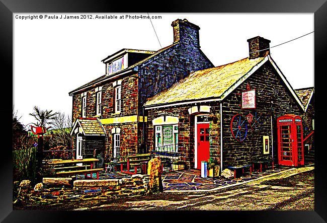 The Old Post Office in Rosebush Framed Print by Paula J James