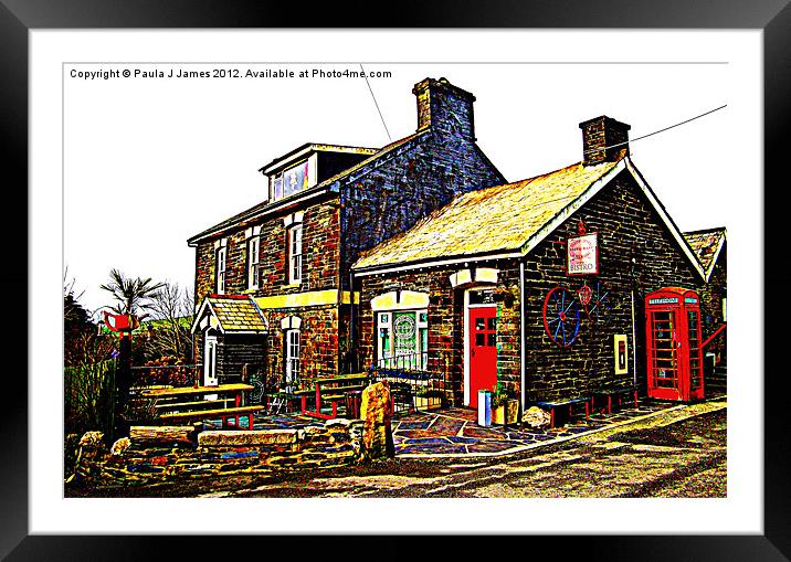 The Old Post Office in Rosebush Framed Mounted Print by Paula J James