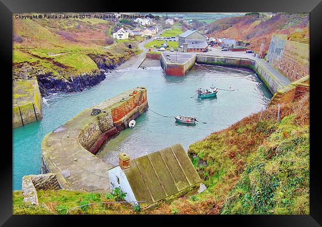 Porthgain Framed Print by Paula J James