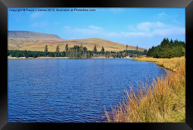 Beacons Reservoir Framed Print by Paula J James