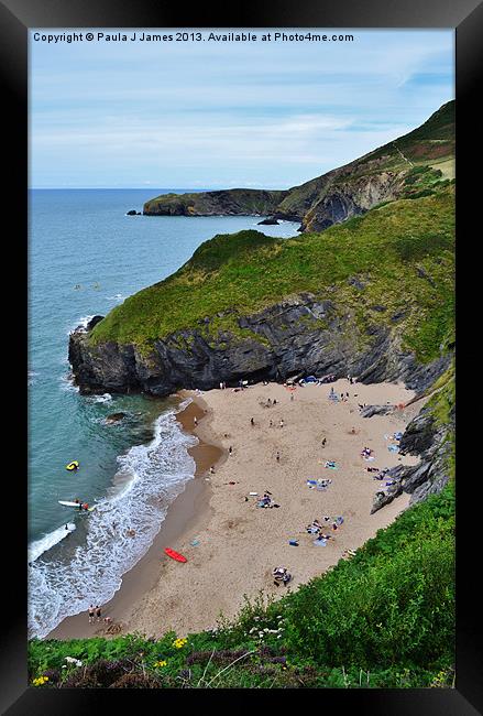 Cilborth Beach Framed Print by Paula J James