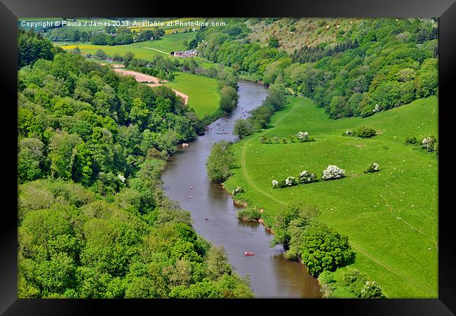 The River Wye Framed Print by Paula J James