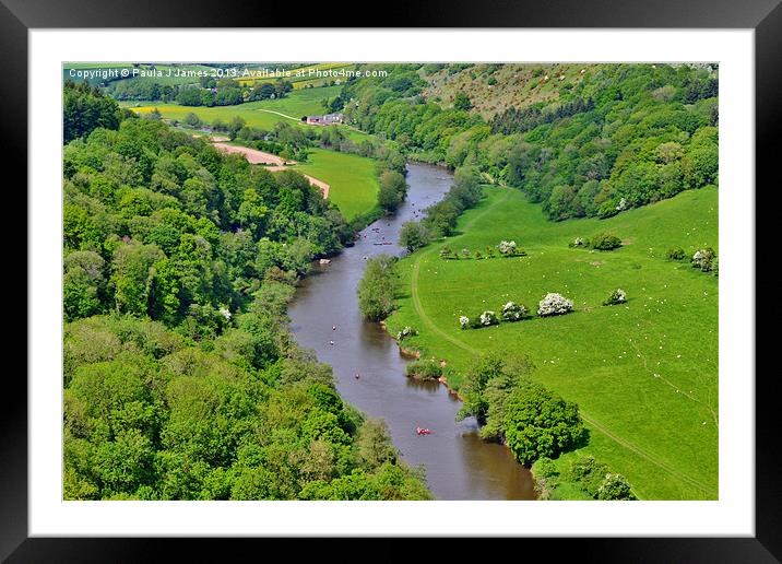 The River Wye Framed Mounted Print by Paula J James