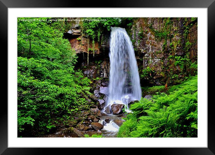 Melincourt Falls Framed Mounted Print by Paula J James