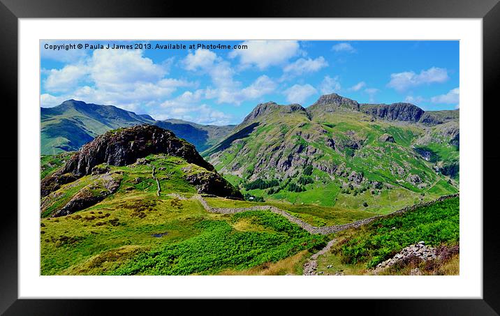 Path to Side Pike Framed Mounted Print by Paula J James