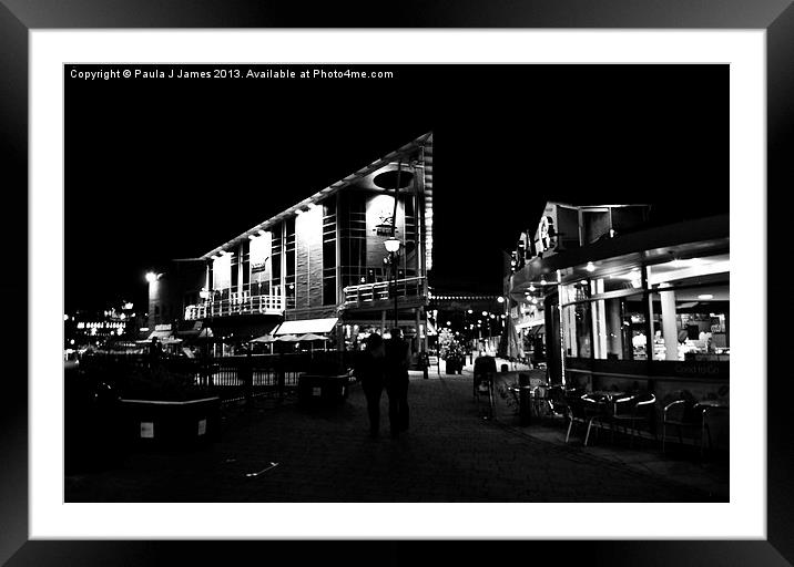 Cardiff Bay Framed Mounted Print by Paula J James