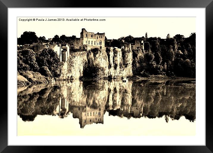 Chepstow Castle Framed Mounted Print by Paula J James