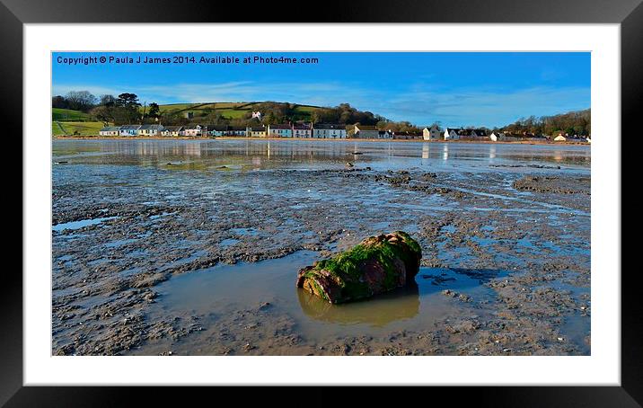 Llansteffan Framed Mounted Print by Paula J James