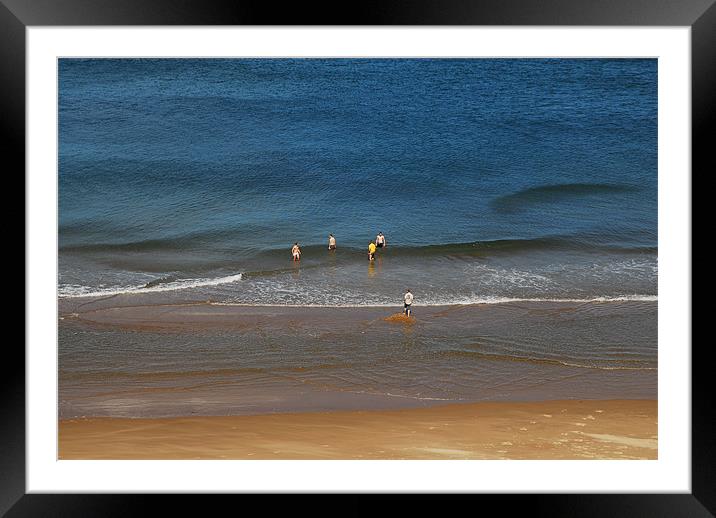 Having fun in the sea Framed Mounted Print by JEAN FITZHUGH
