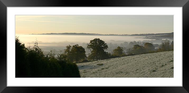 Morning in the Mist Framed Mounted Print by Bob Clewley