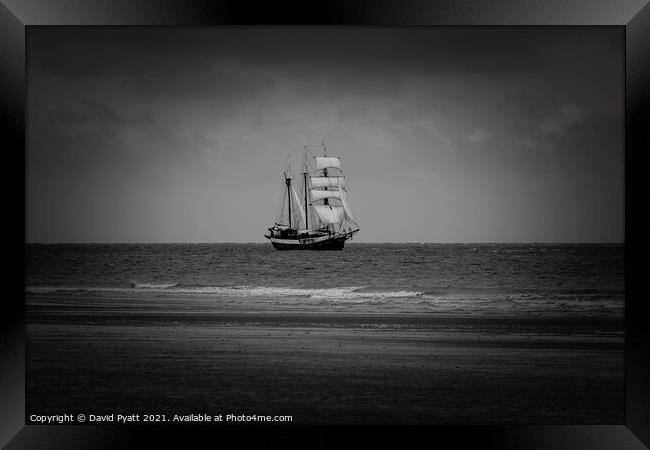 Sailing Through The Storm Framed Print by David Pyatt