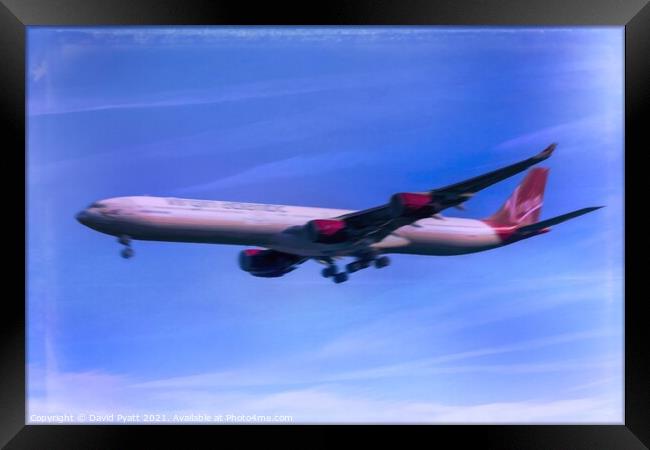 Jet Motion Blur  Framed Print by David Pyatt