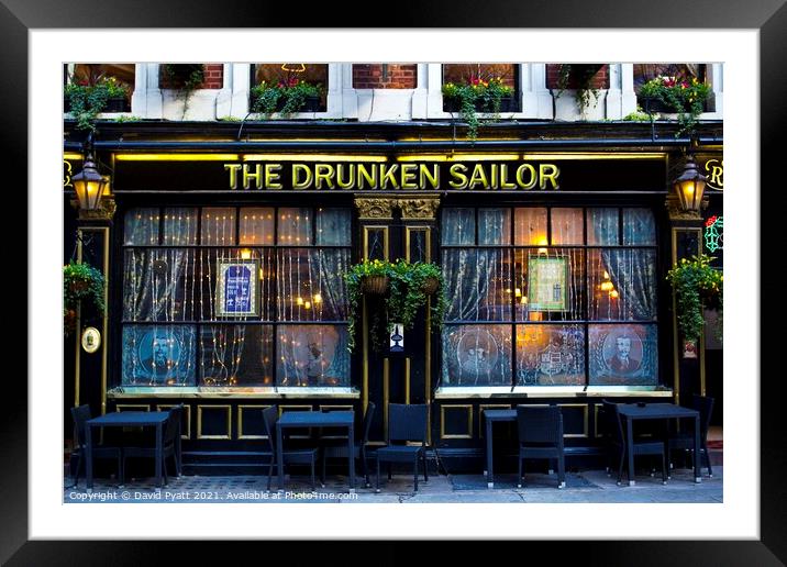 Drunken Sailor Pub Framed Mounted Print by David Pyatt