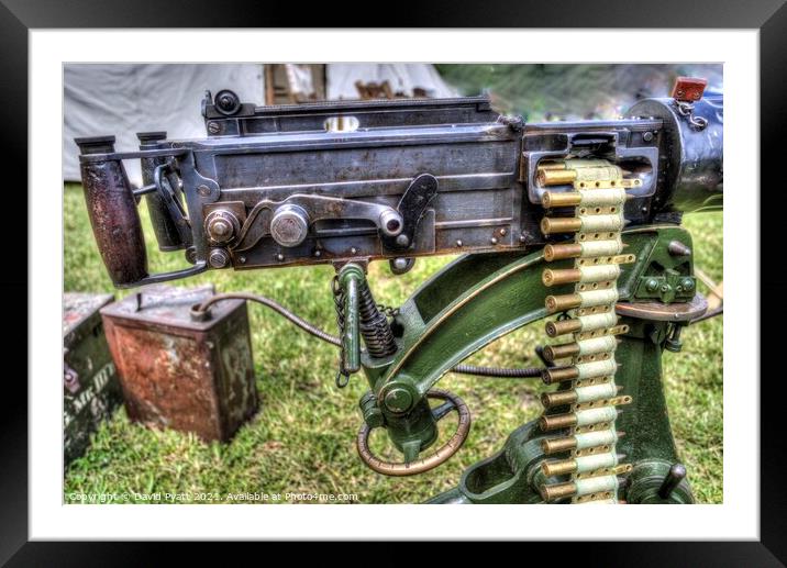 Vickers Machine Gun  Framed Mounted Print by David Pyatt