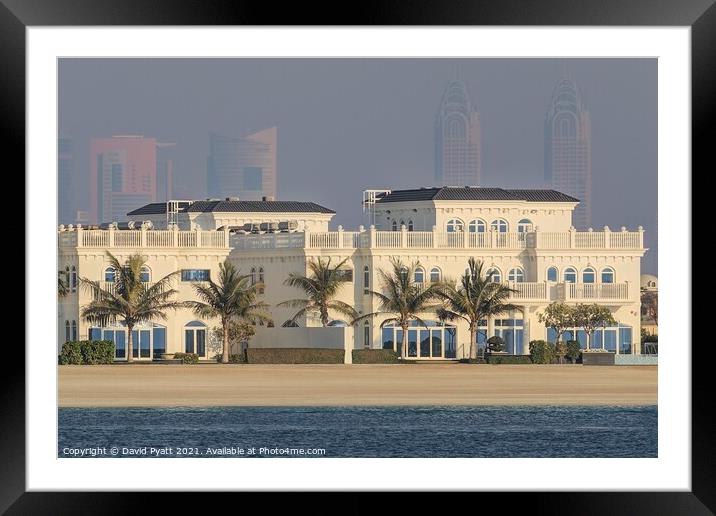 Dubai Luxury Property Framed Mounted Print by David Pyatt