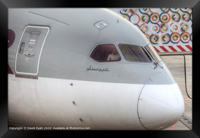 Qatar Airways Boeing 787  Framed Print by David Pyatt