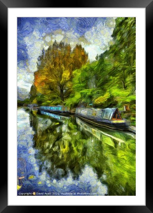 Little Venice Van Gogh Framed Mounted Print by David Pyatt