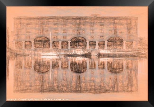 Royal Albert Dock Liverpool da Vinci Framed Print by David Pyatt