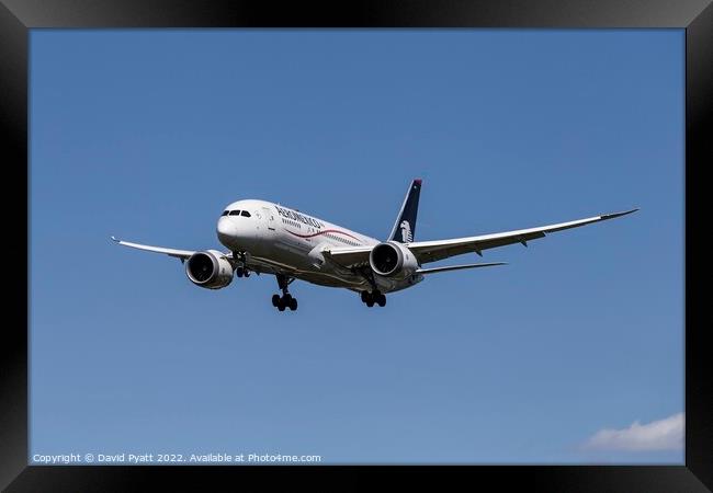 AeroMexico Boeing 787-8 Framed Print by David Pyatt