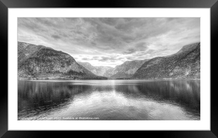 Hallstatt Austria Lake Framed Mounted Print by David Pyatt