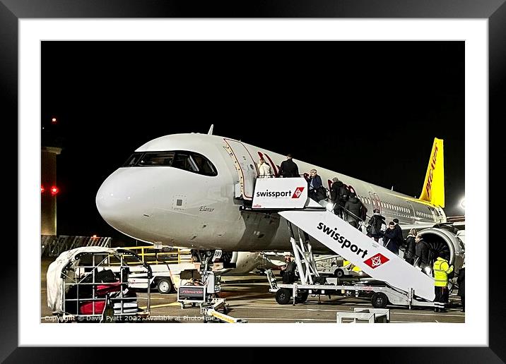 Pegasus Airlines Airbus A321-251nx  Framed Mounted Print by David Pyatt