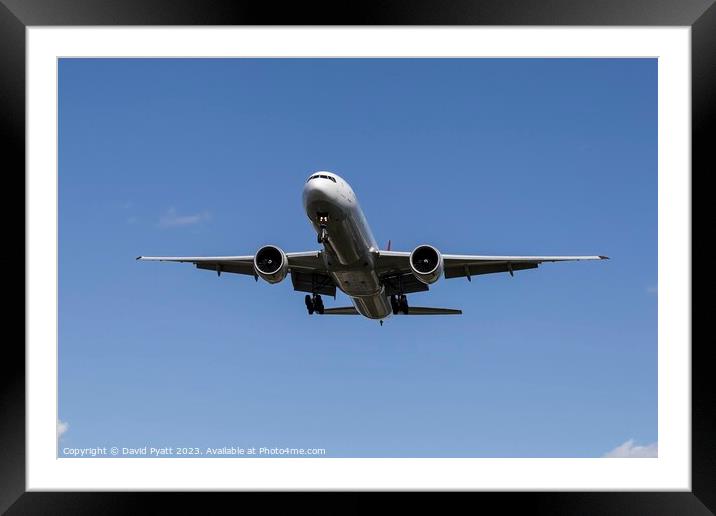 Turkish Airlines Boeing 777 Framed Mounted Print by David Pyatt