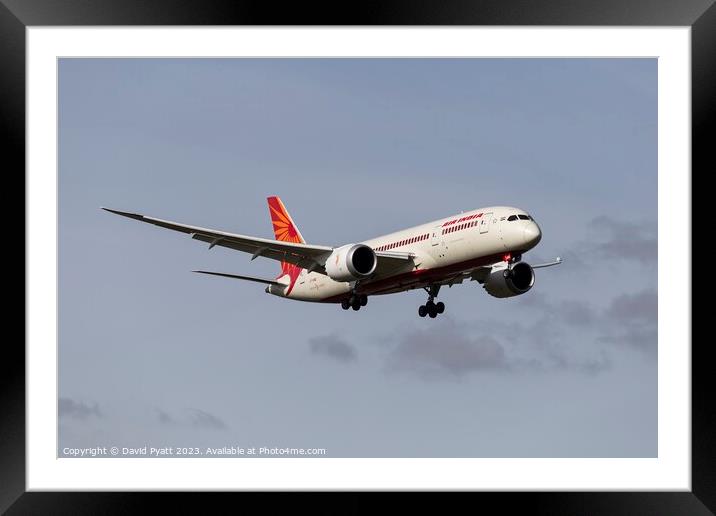 Air India Boeing 787 Framed Mounted Print by David Pyatt