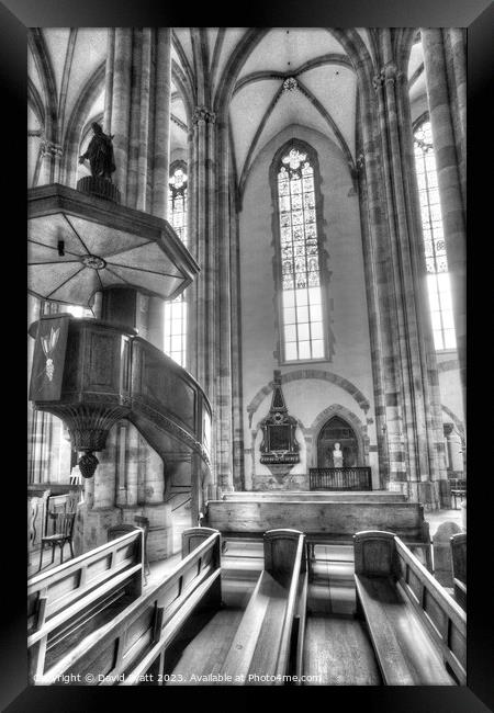 St Thomas Church Strasbourg Framed Print by David Pyatt