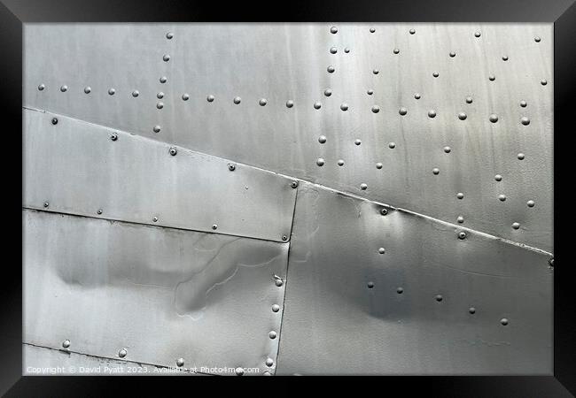 Aluminium Aircraft Skin Framed Print by David Pyatt