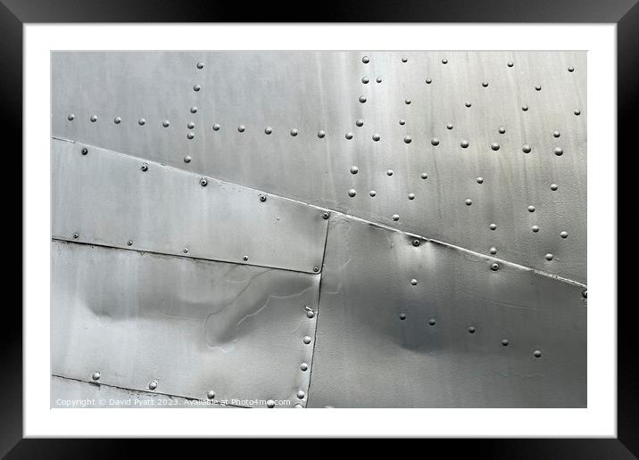 Aluminium Aircraft Skin Framed Mounted Print by David Pyatt