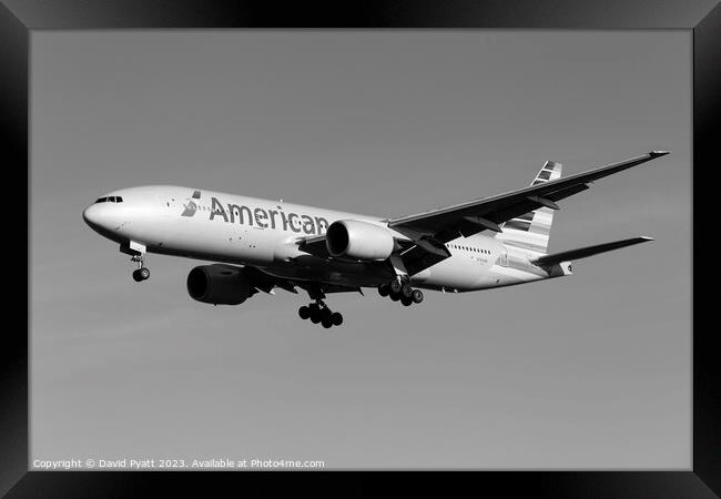 American Airlines Boeing 777-223    Framed Print by David Pyatt