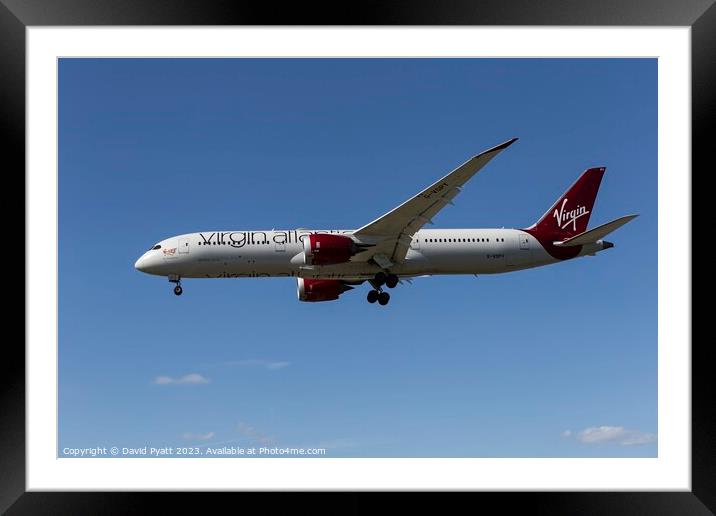 Virgin Atlantic Boeing 787-9  Framed Mounted Print by David Pyatt