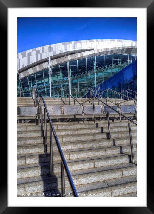 Tottenham Stadium Steps Framed Mounted Print by David Pyatt