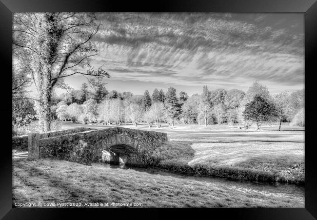 Stone Bridge Dartmoor Infrared Framed Print by David Pyatt