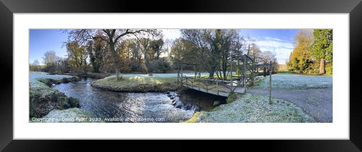Dartmoor Winter Panorama Framed Mounted Print by David Pyatt