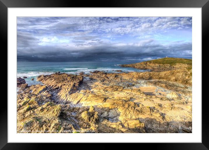 Newquay Coastal Scenery Framed Mounted Print by David Pyatt