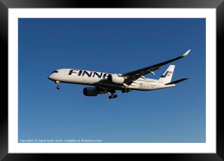Finnair Airbus A350-941 Framed Mounted Print by David Pyatt