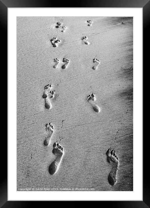 Footprints Through Time Framed Mounted Print by David Pyatt