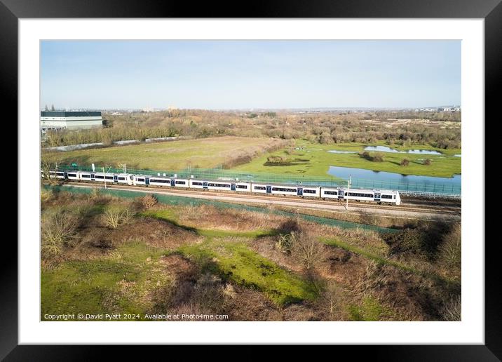 C2C Train From The Air Framed Mounted Print by David Pyatt