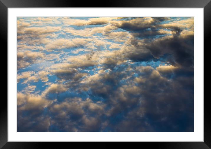 Heavenly Clouds Framed Mounted Print by David Pyatt